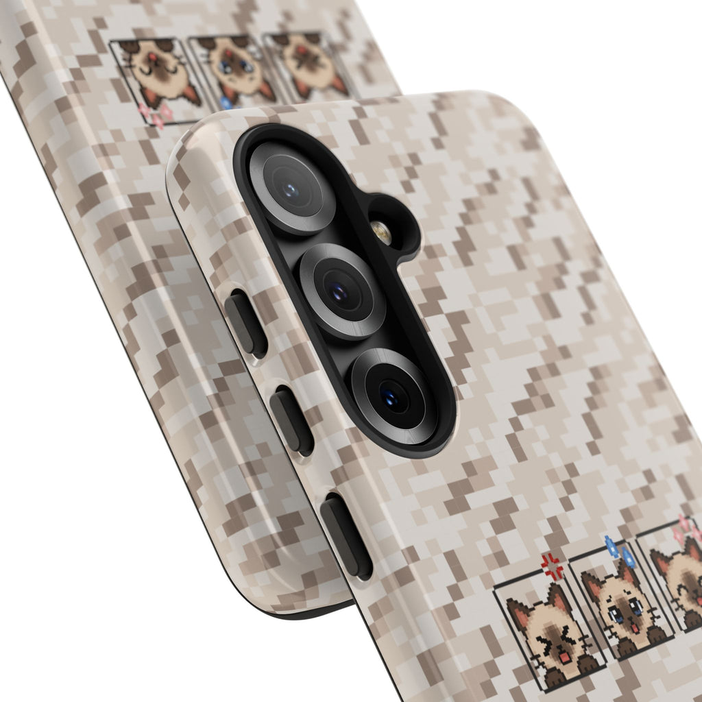 Pixel Cat Emojis Tough Phone Case