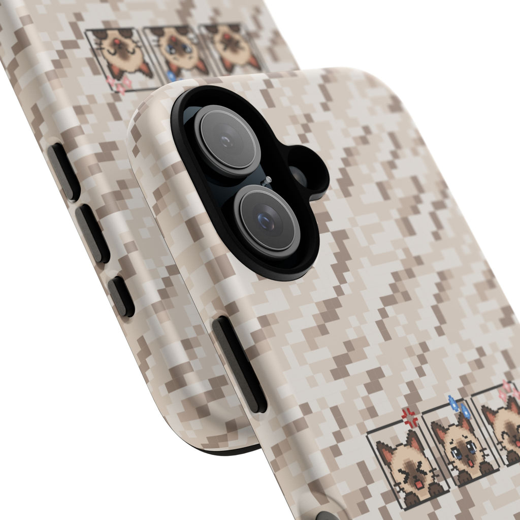 Pixel Cat Emojis Tough Phone Case