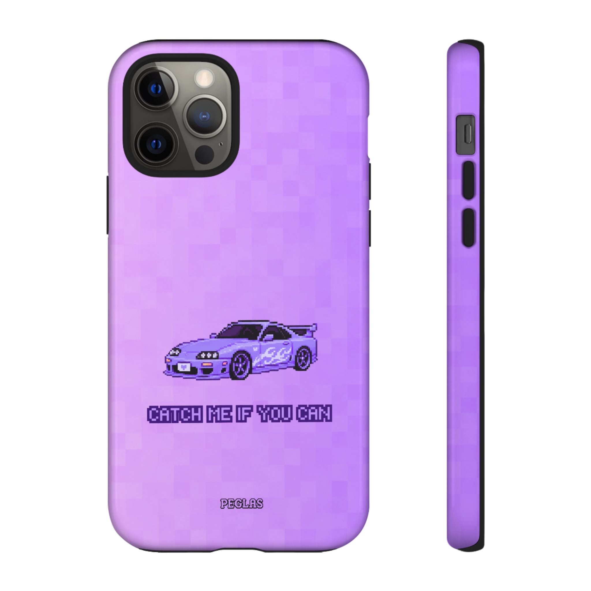 Purple Sports Car Phone Case — "Catch Me If You Can" Tough Phone Case