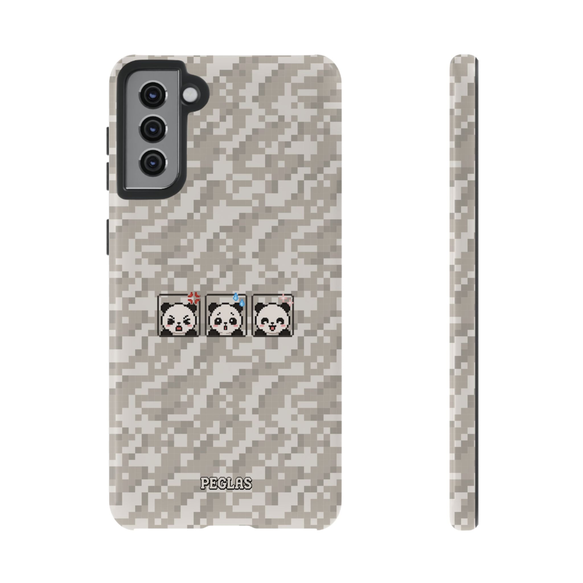 Pixel Panda Emojis Tough Phone Case