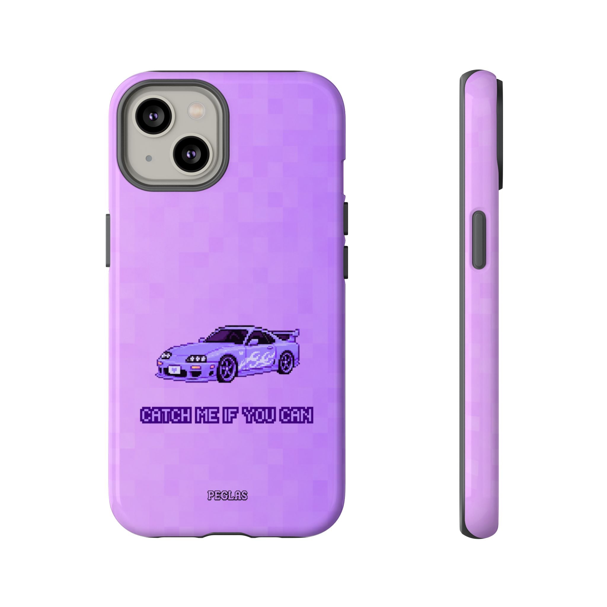 Purple Sports Car Phone Case — "Catch Me If You Can" Tough Phone Case