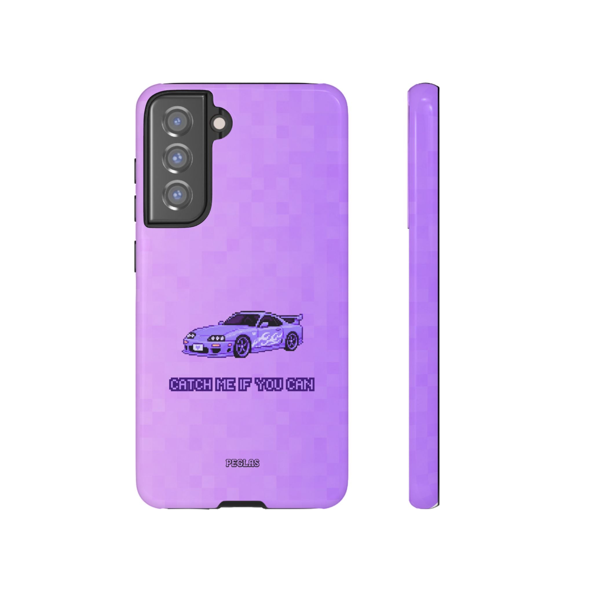 Purple Sports Car Phone Case — "Catch Me If You Can" Tough Phone Case