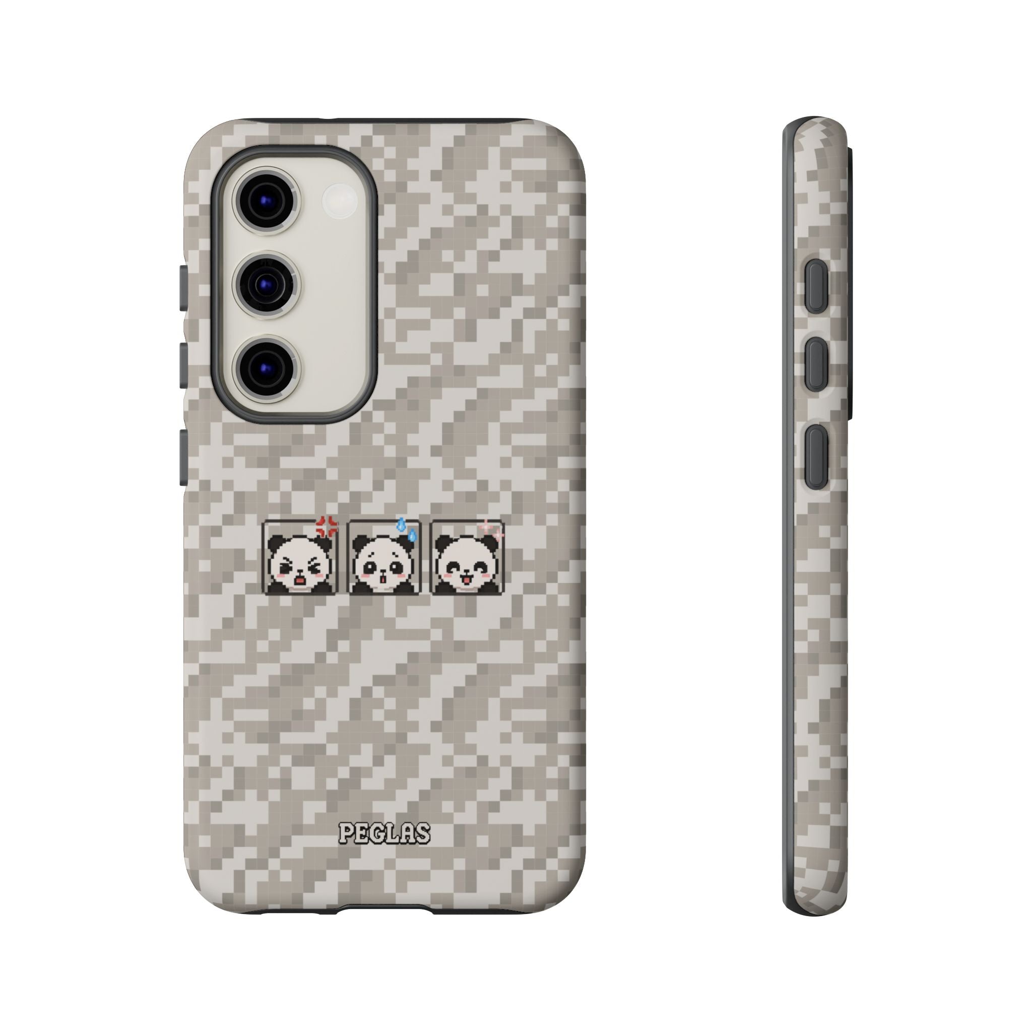 Pixel Panda Emojis Tough Phone Case