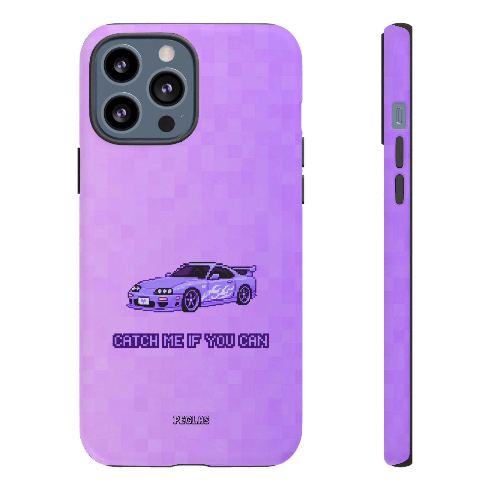 Purple Sports Car Phone Case — "Catch Me If You Can" Tough Phone Case