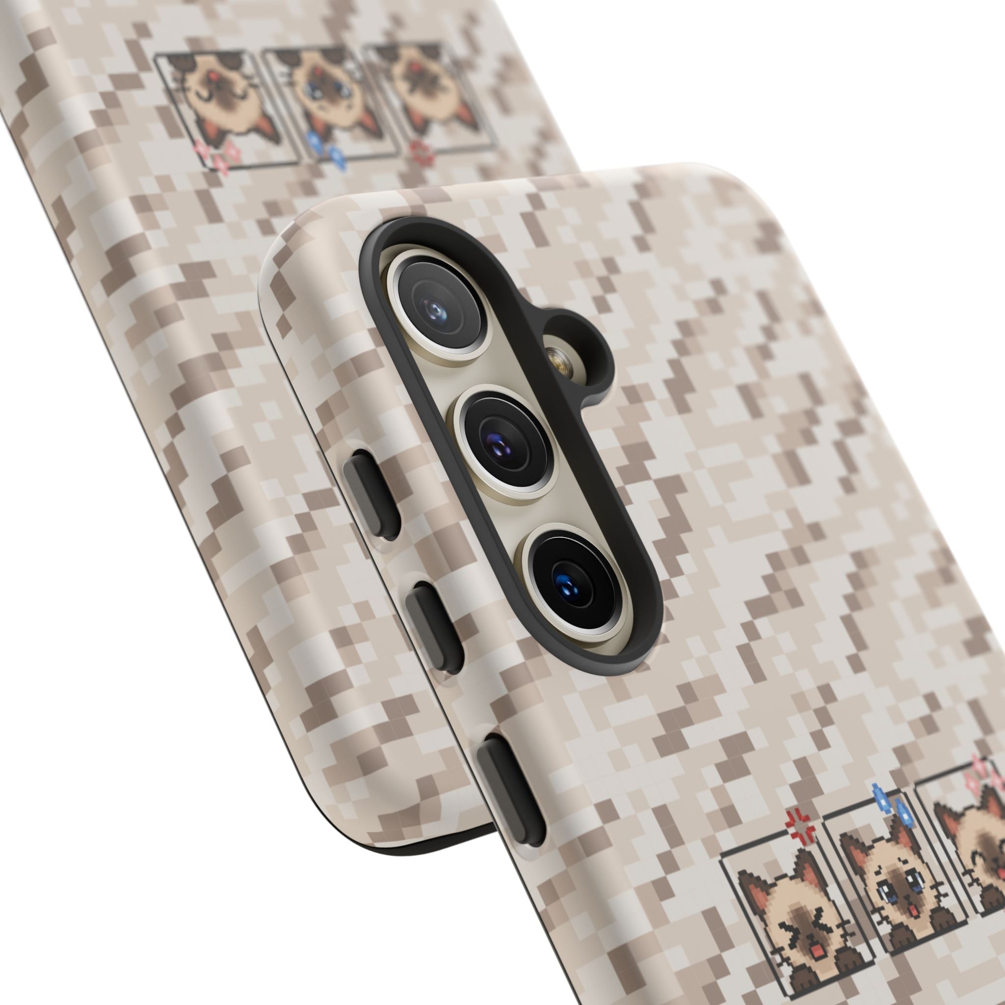 Pixel Cat Emojis Tough Phone Case