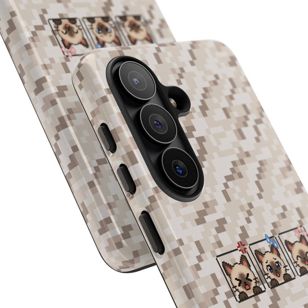 Pixel Cat Emojis Tough Phone Case