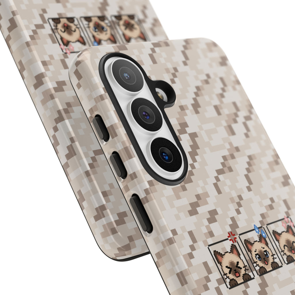 Pixel Cat Emojis Tough Phone Case