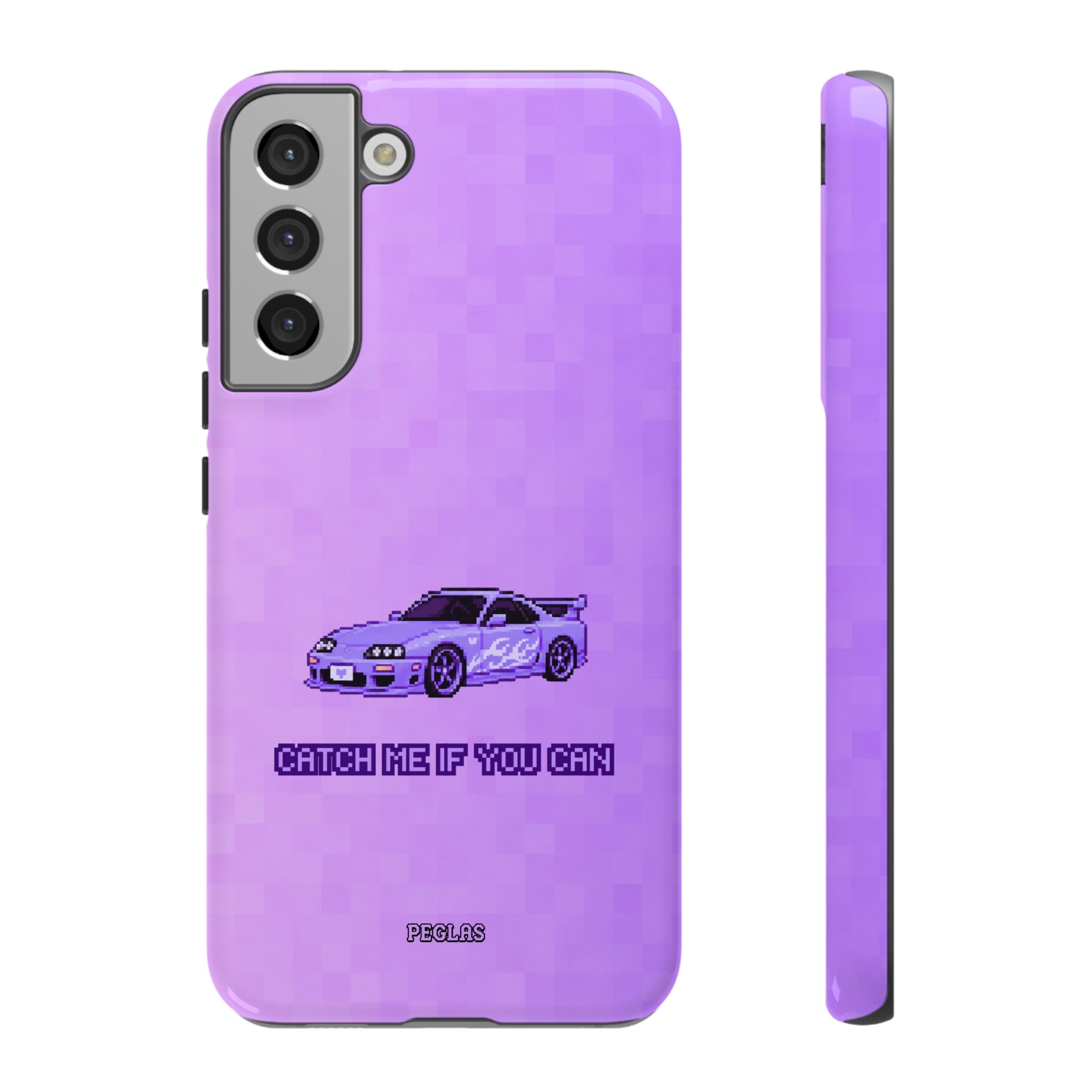 Purple Sports Car Phone Case — "Catch Me If You Can" Tough Phone Case