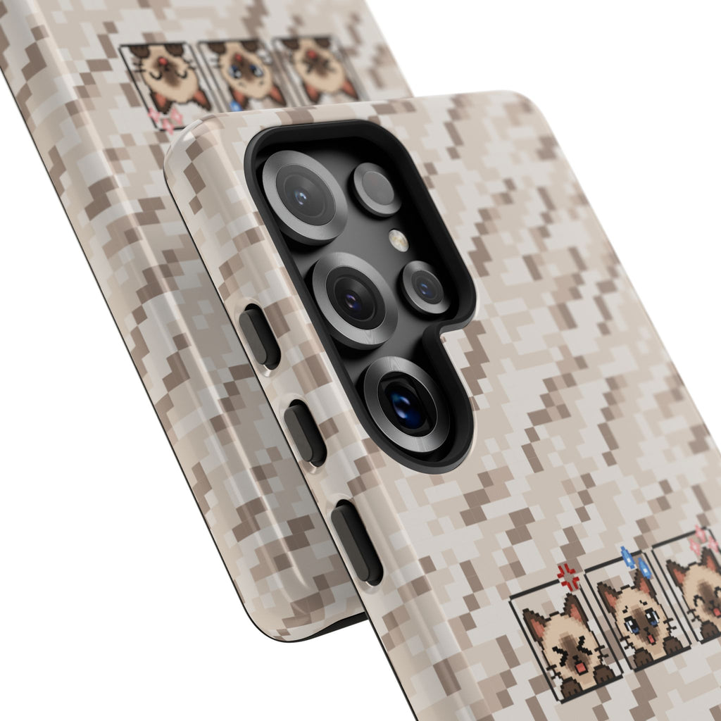 Pixel Cat Emojis Tough Phone Case