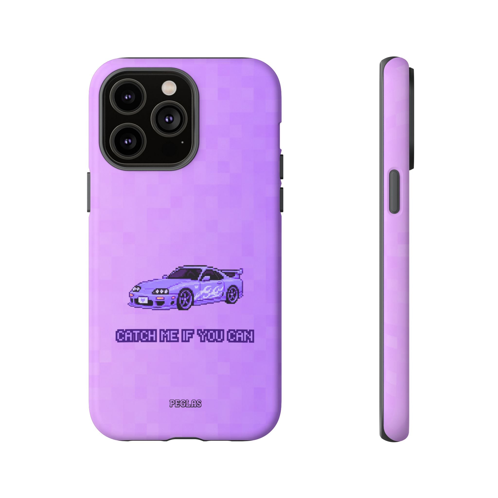 Purple Sports Car Phone Case — "Catch Me If You Can" Tough Phone Case
