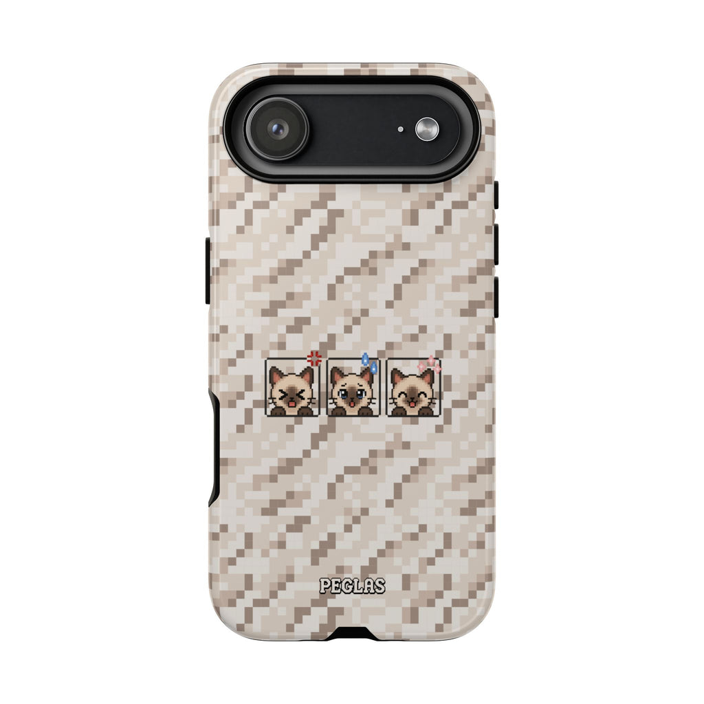 Pixel Cat Emojis Tough Phone Case