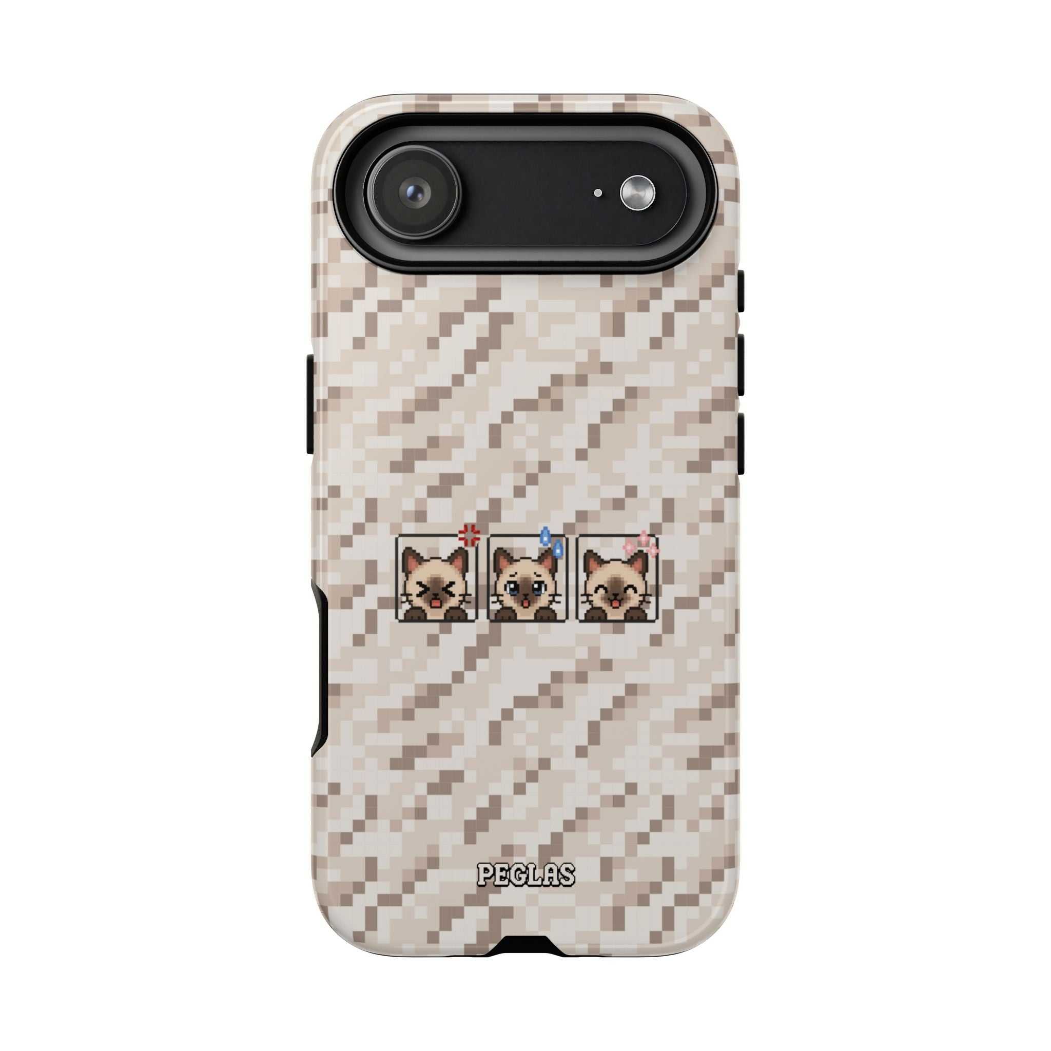 Pixel Cat Emojis Tough Phone Case