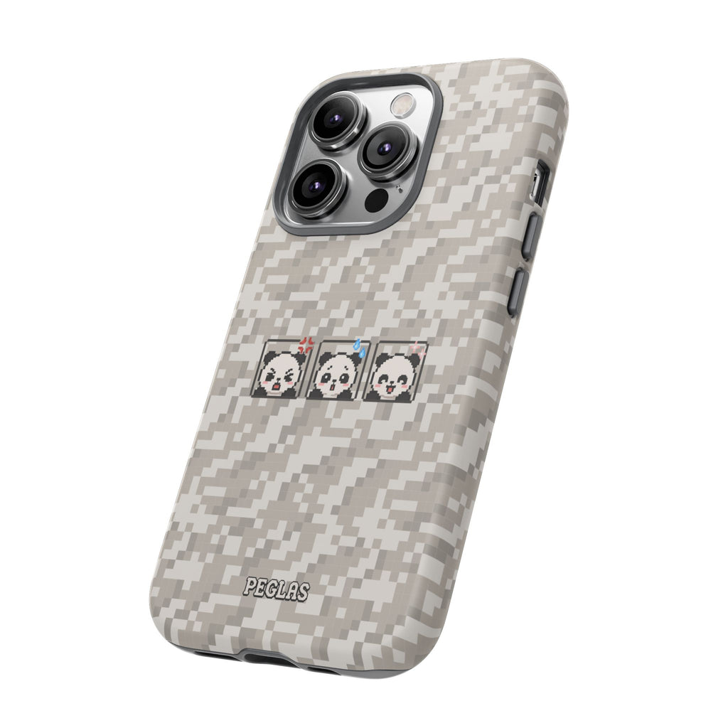 Pixel Panda Emojis Tough Phone Case