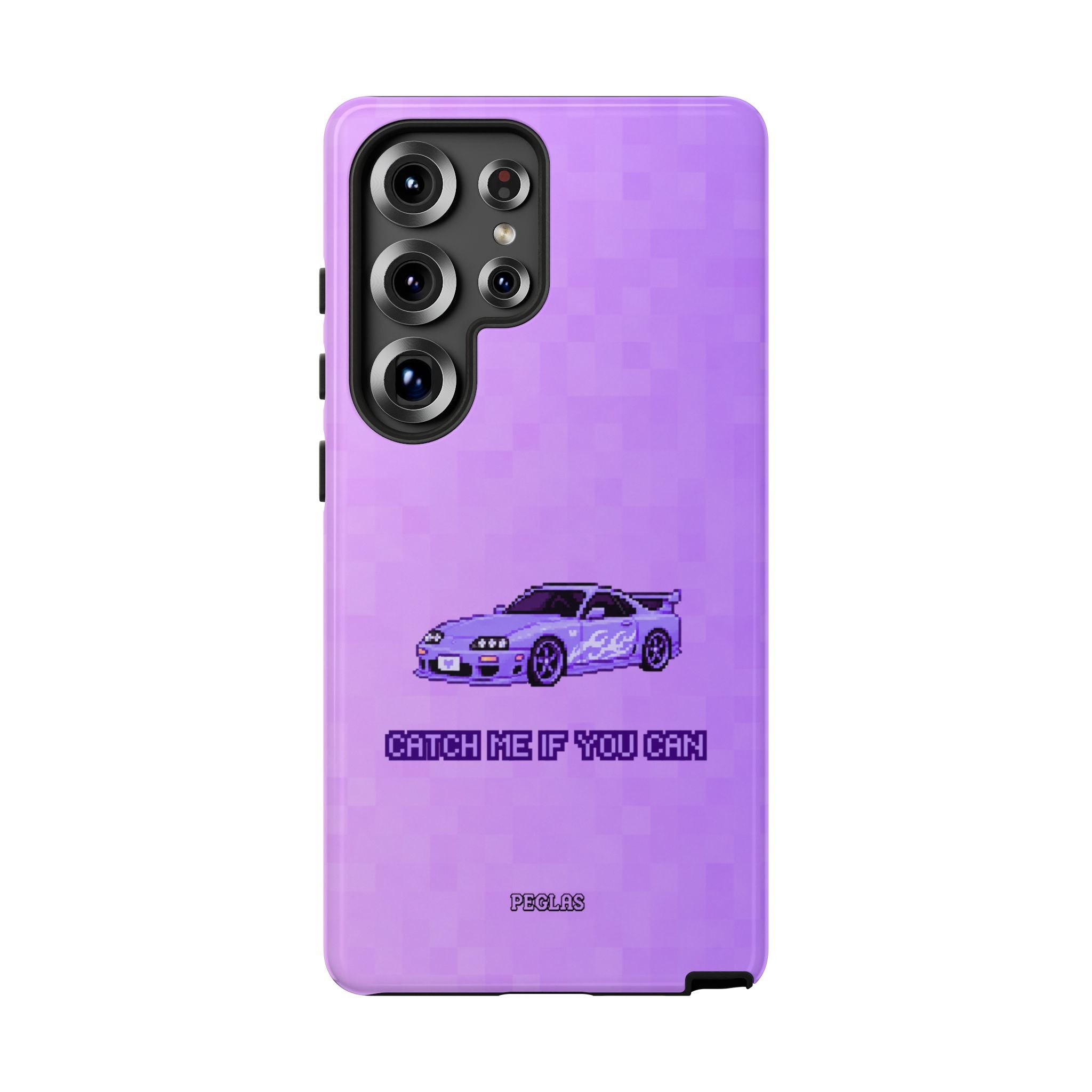 Purple Sports Car Phone Case — "Catch Me If You Can" Tough Phone Case