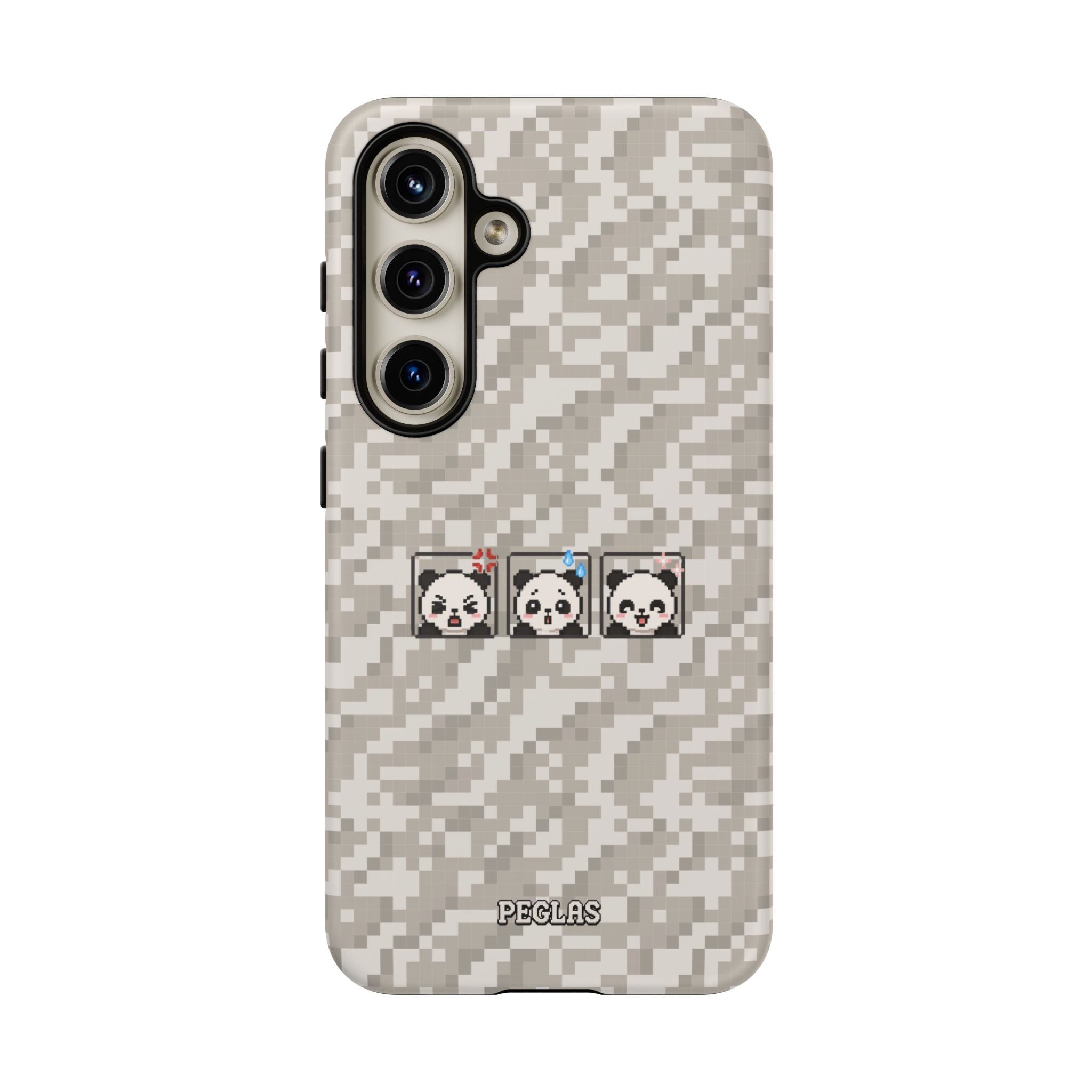 Pixel Panda Emojis Tough Phone Case