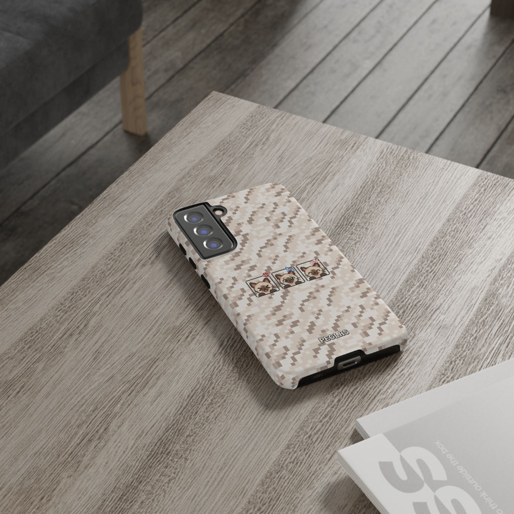 Pixel Cat Emojis Tough Phone Case