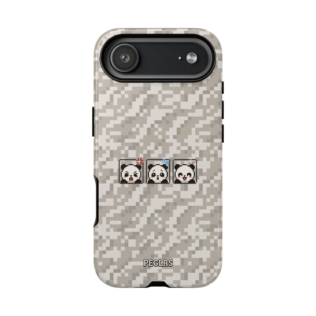 Pixel Panda Emojis Tough Phone Case