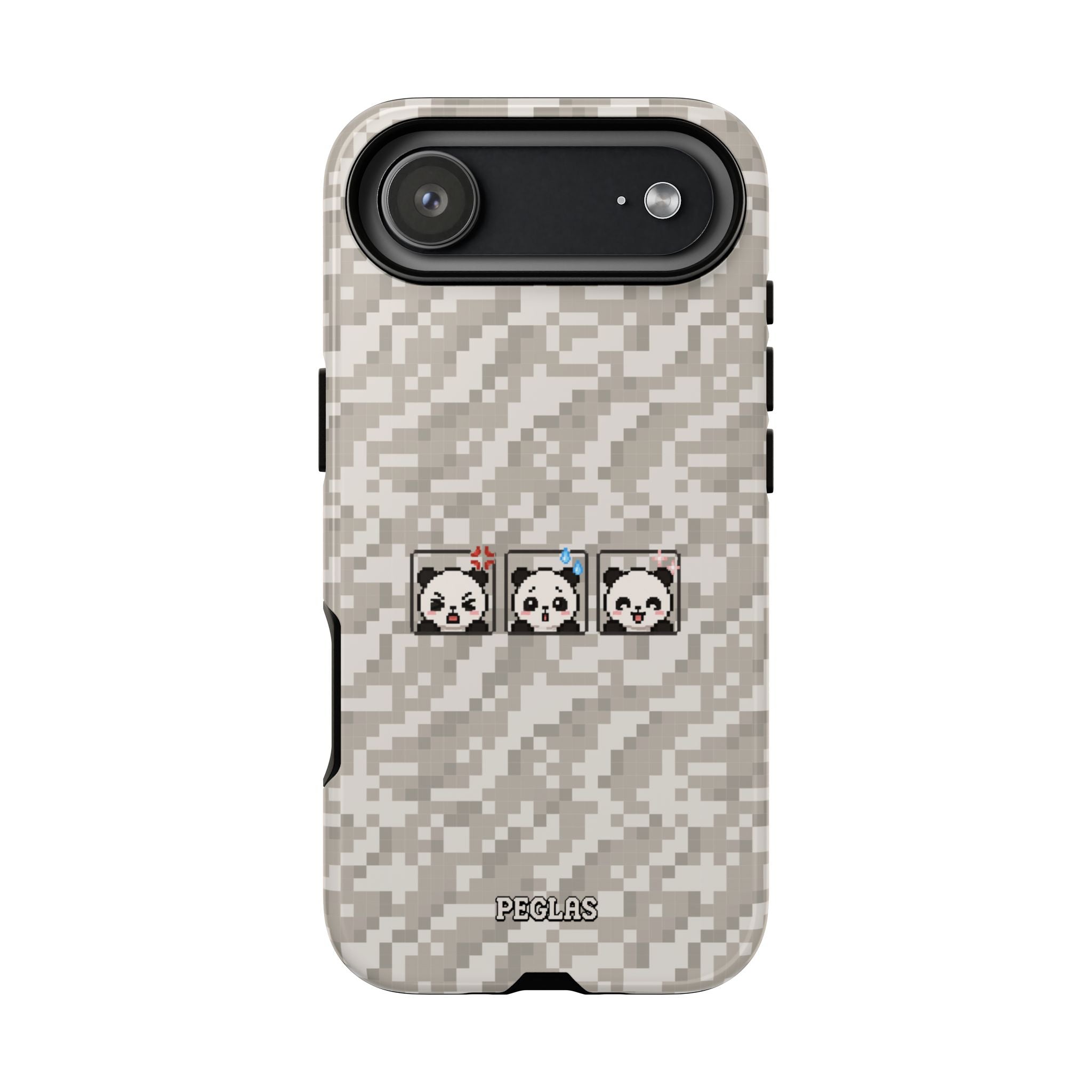 Pixel Panda Emojis Tough Phone Case