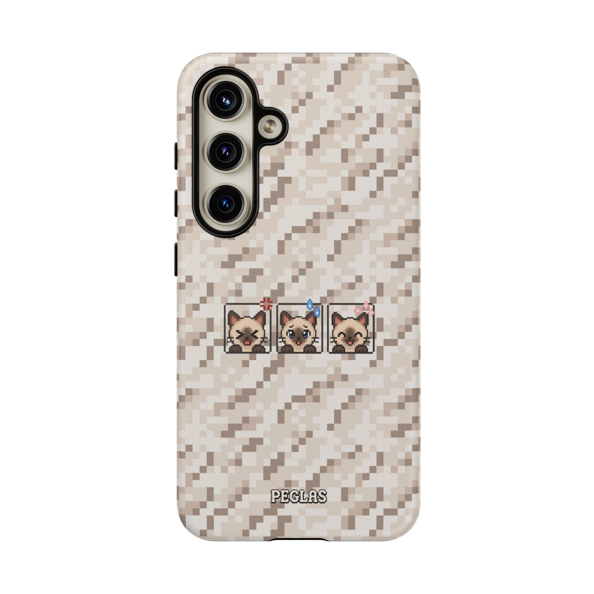 Pixel Cat Emojis Tough Phone Case