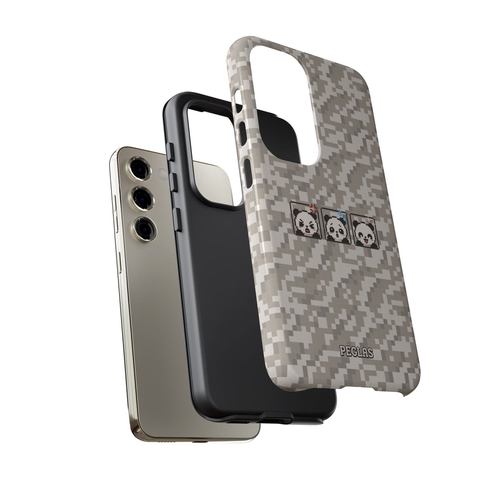 Pixel Panda Emojis Tough Phone Case