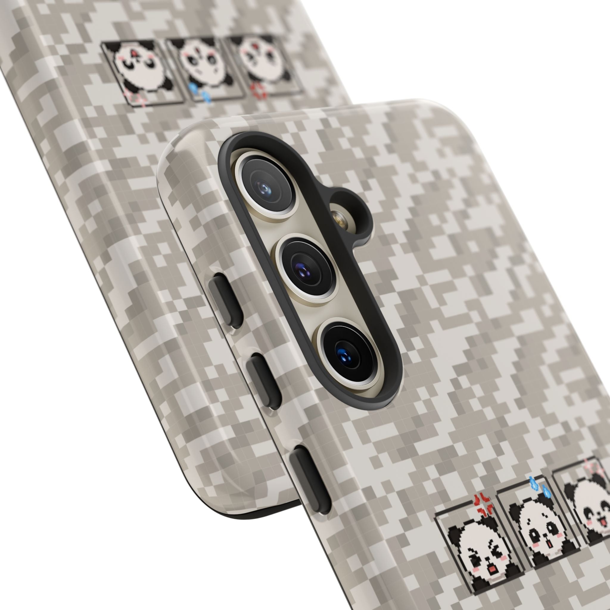 Pixel Panda Emojis Tough Phone Case
