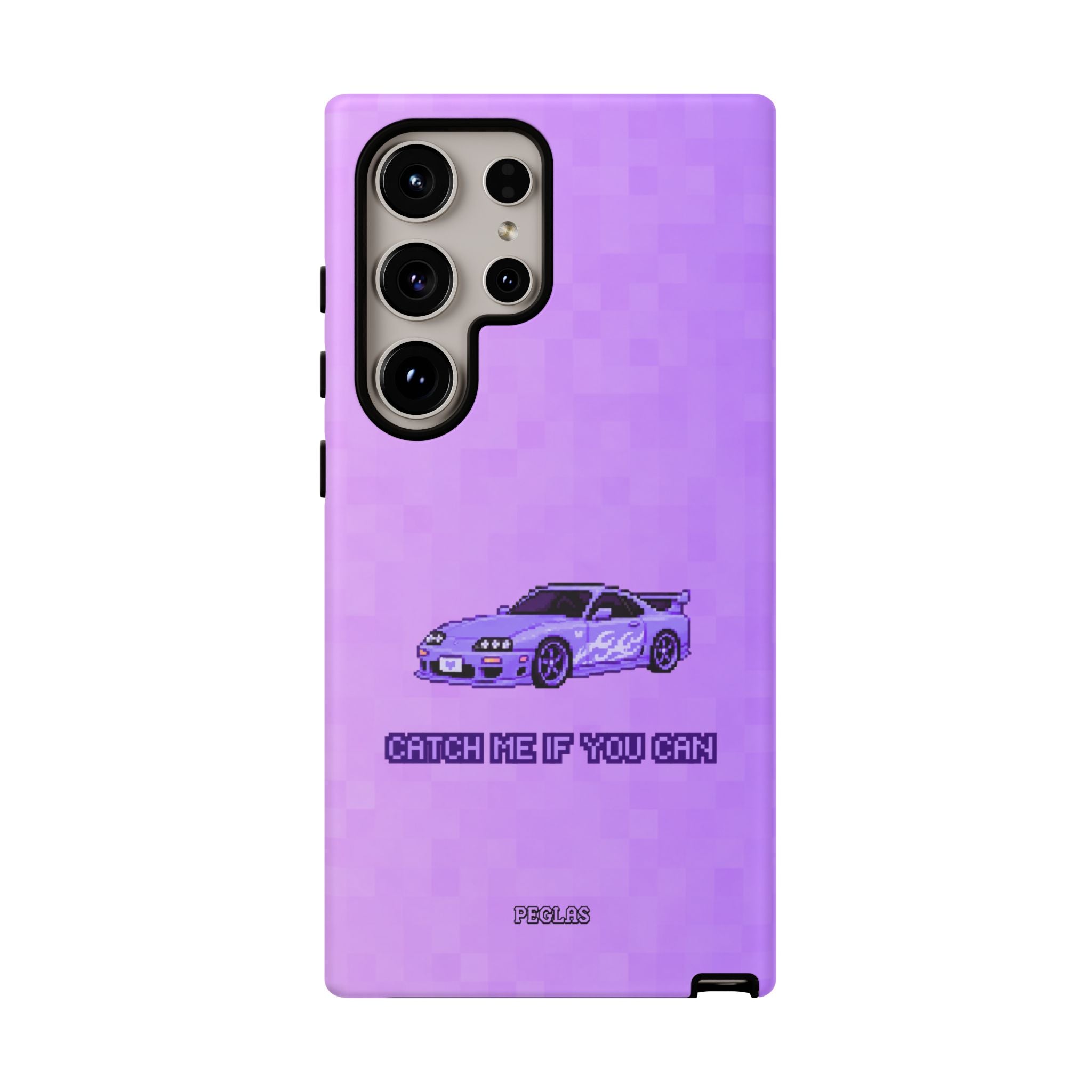 Purple Sports Car Phone Case — "Catch Me If You Can" Tough Phone Case