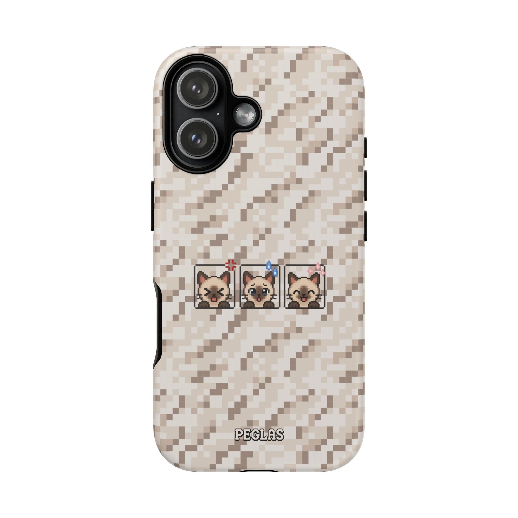 Pixel Cat Emojis Tough Phone Case