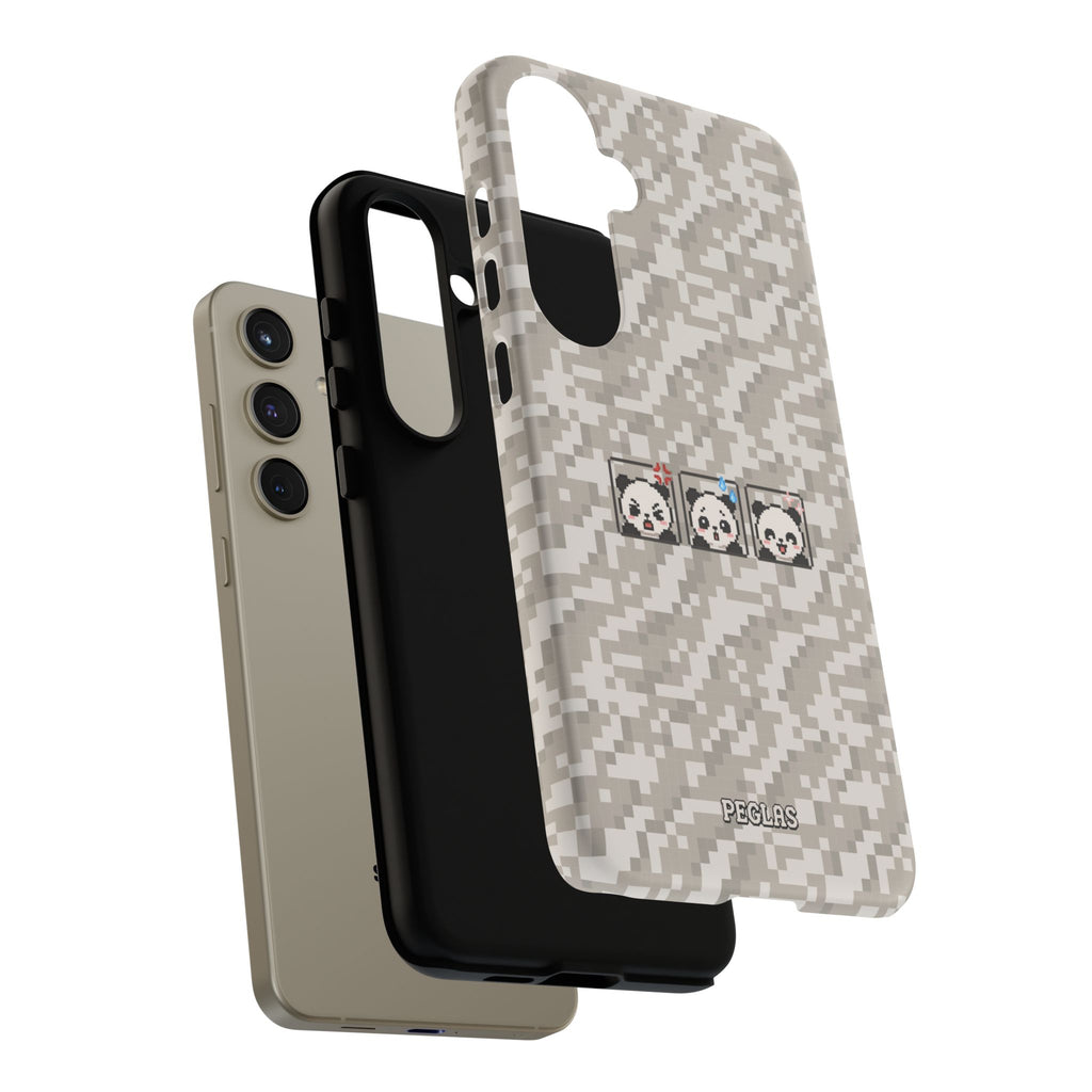 Pixel Panda Emojis Tough Phone Case