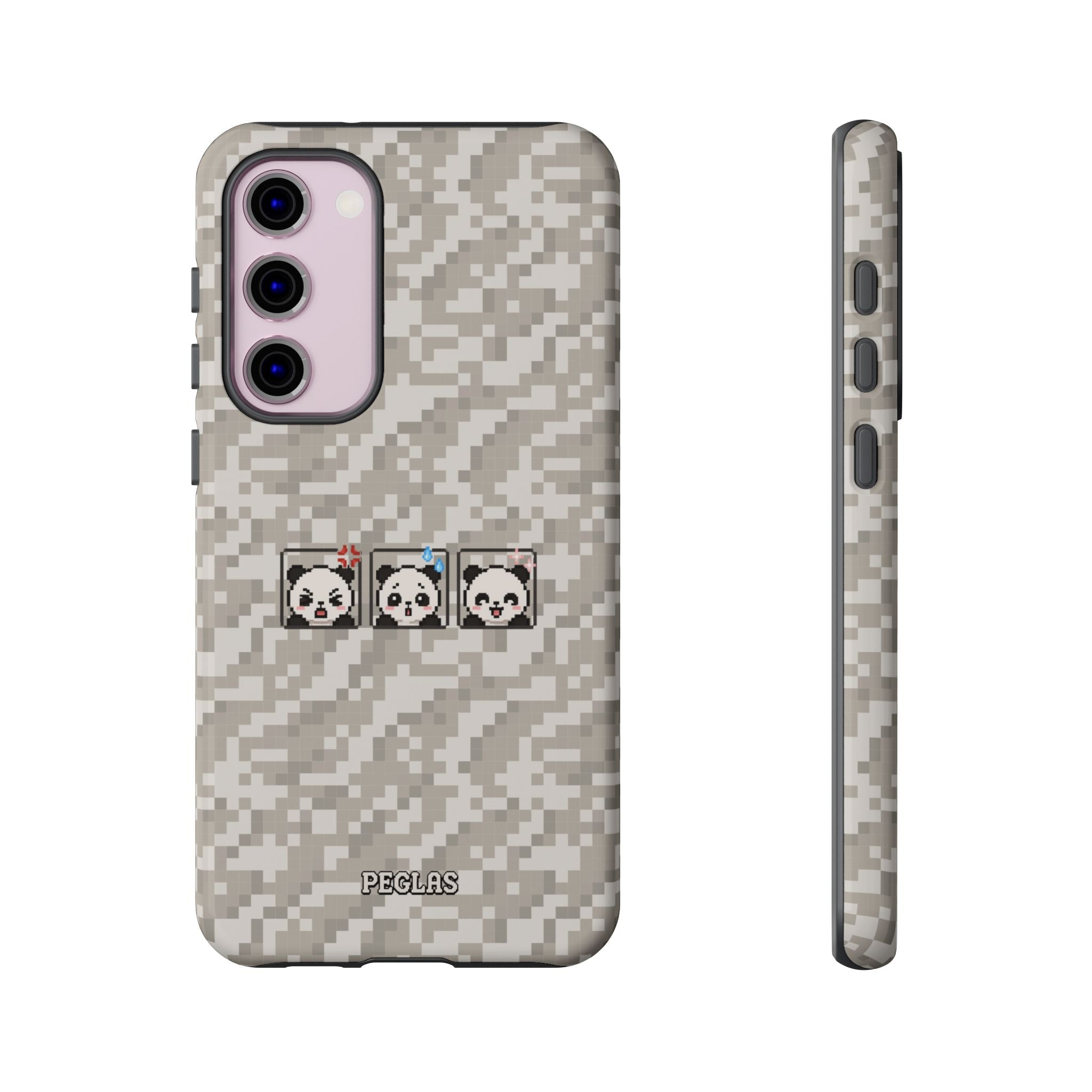 Pixel Panda Emojis Tough Phone Case