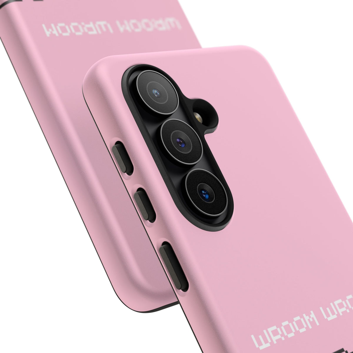 Pink Retro Pixel Cars Phone Case — "Wroom Wroom" Tough Protective Cover