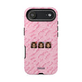 Pixel Girl Emojis Pink Tough Phone Case