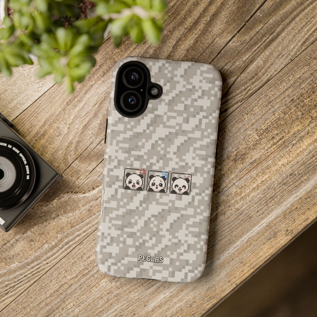 Pixel Panda Emojis Tough Phone Case