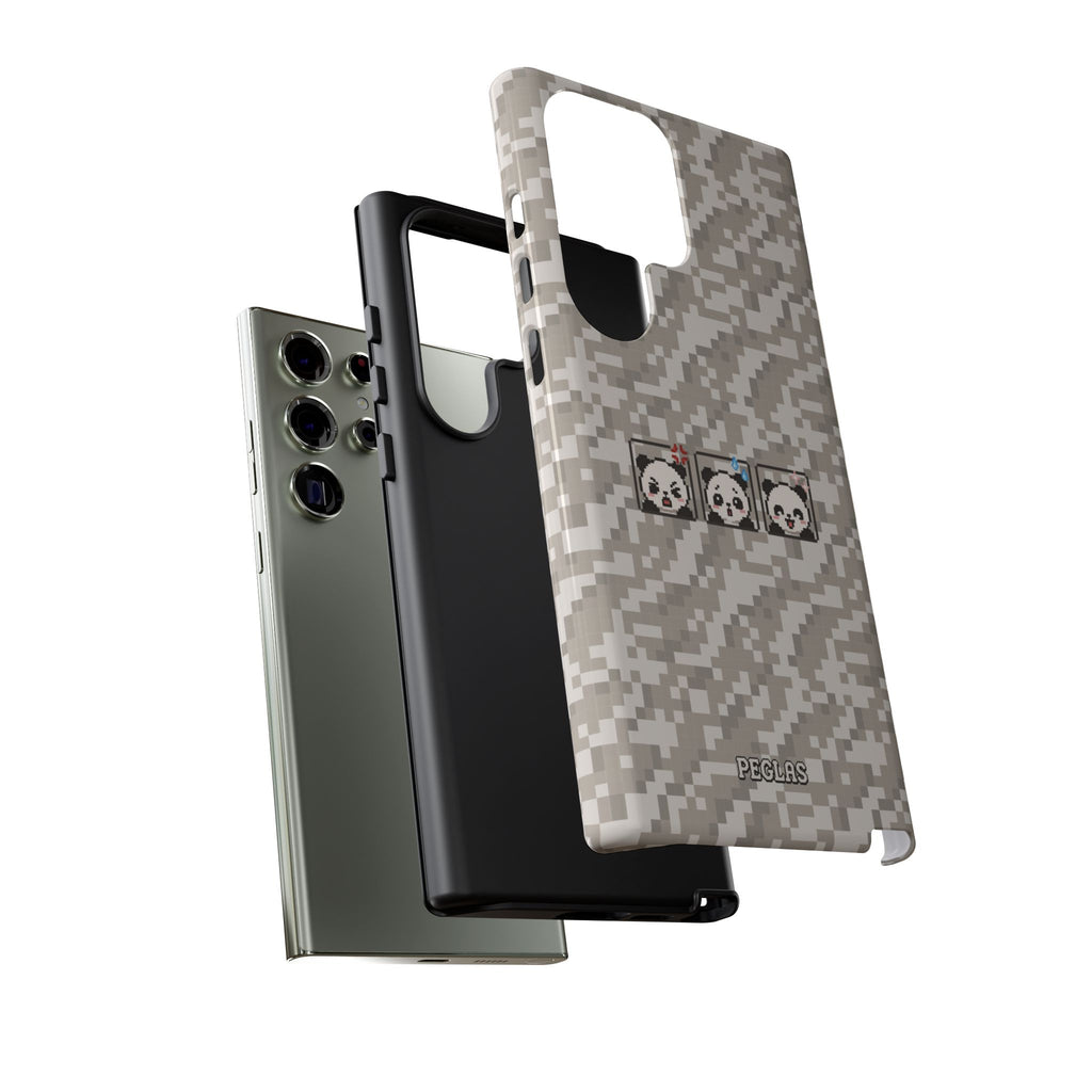 Pixel Panda Emojis Tough Phone Case