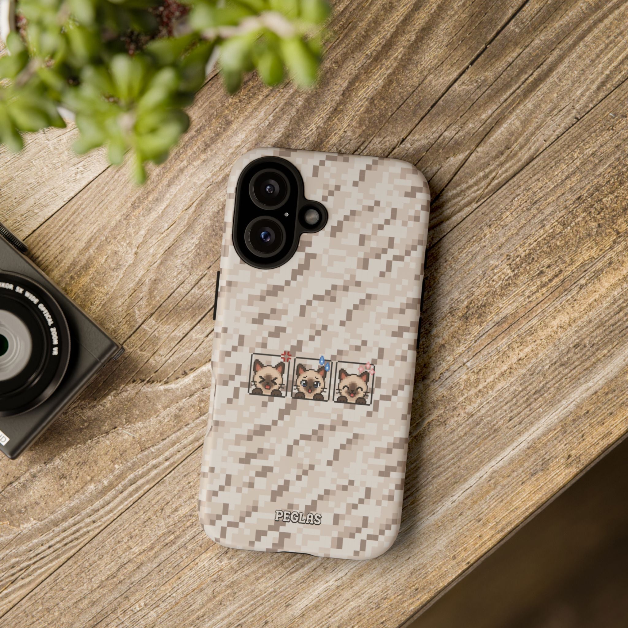 Pixel Cat Emojis Tough Phone Case