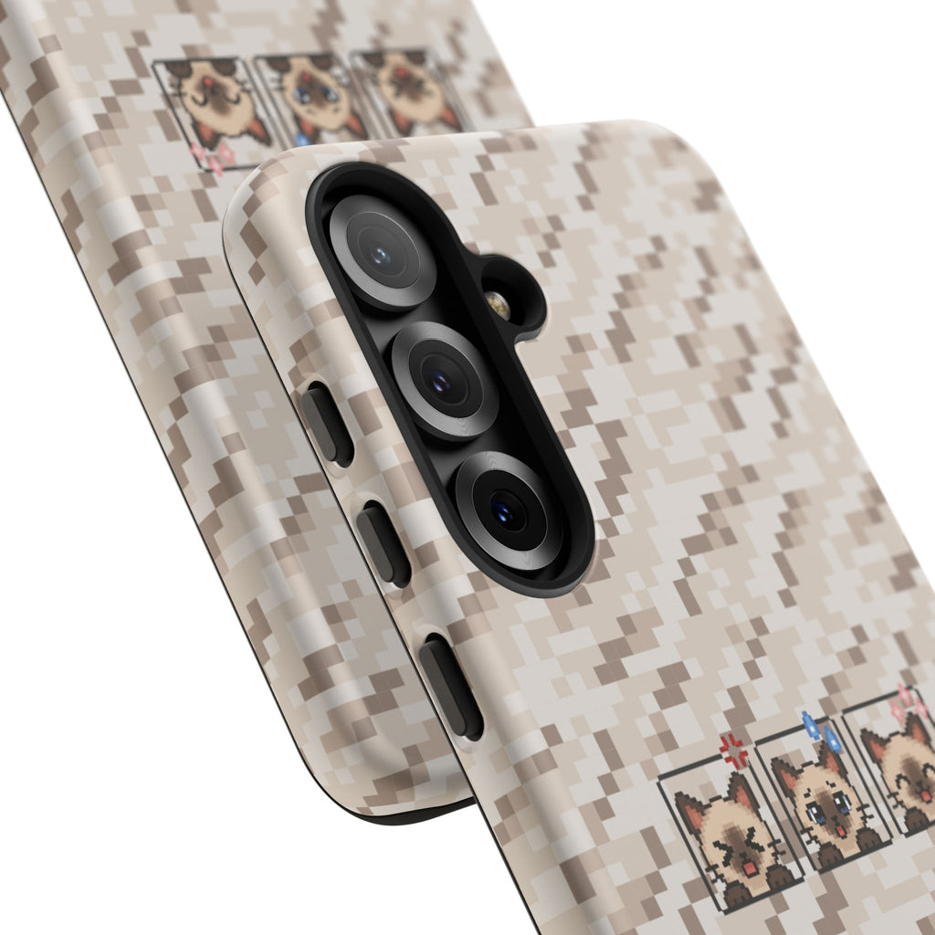 Pixel Cat Emojis Tough Phone Case