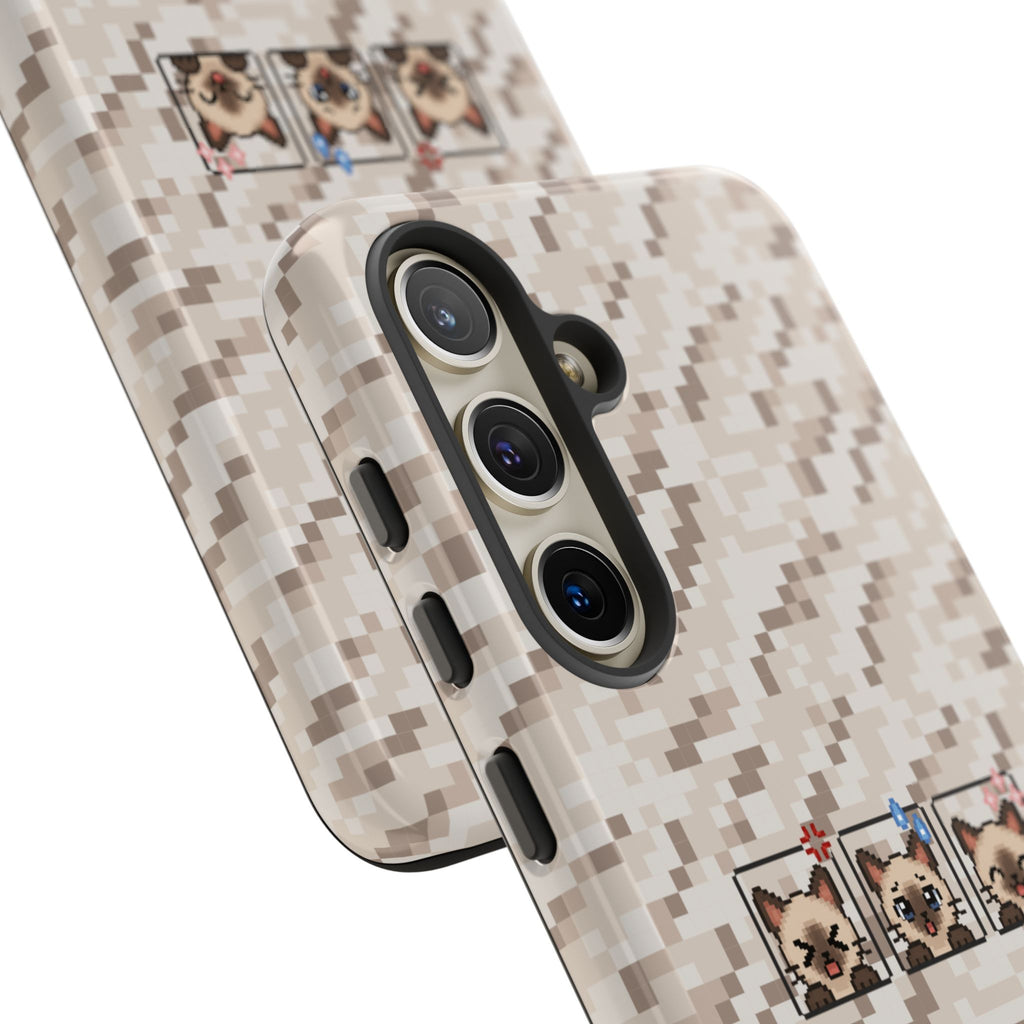 Pixel Cat Emojis Tough Phone Case