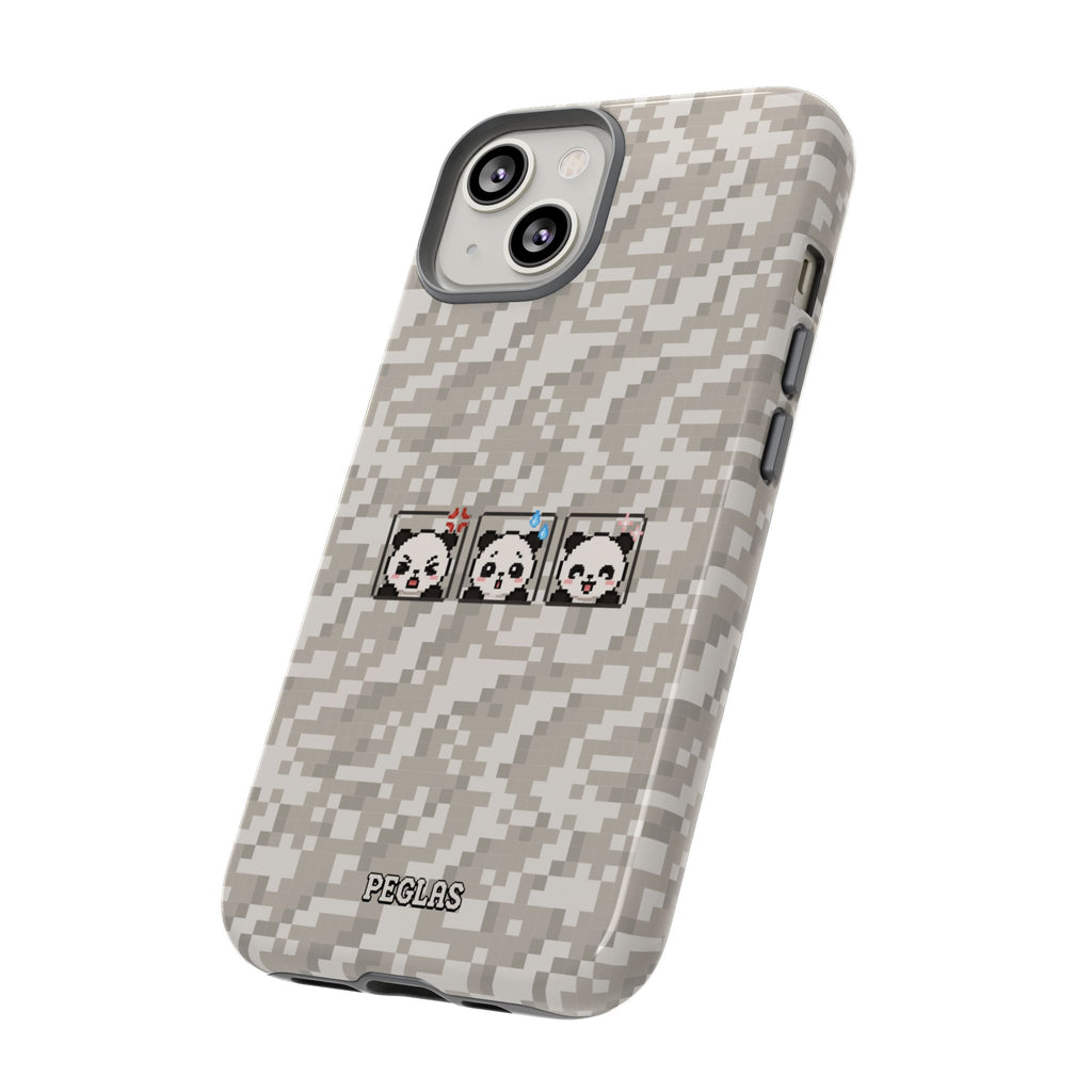 Pixel Panda Emojis Tough Phone Case
