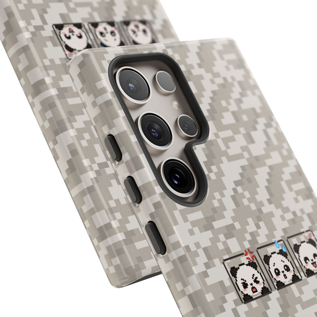 Pixel Panda Emojis Tough Phone Case