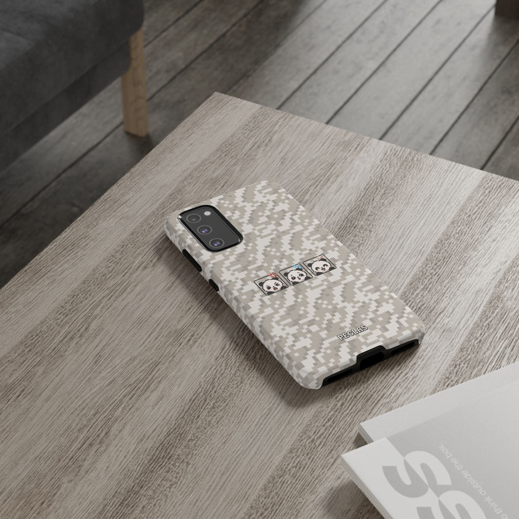 Pixel Panda Emojis Tough Phone Case