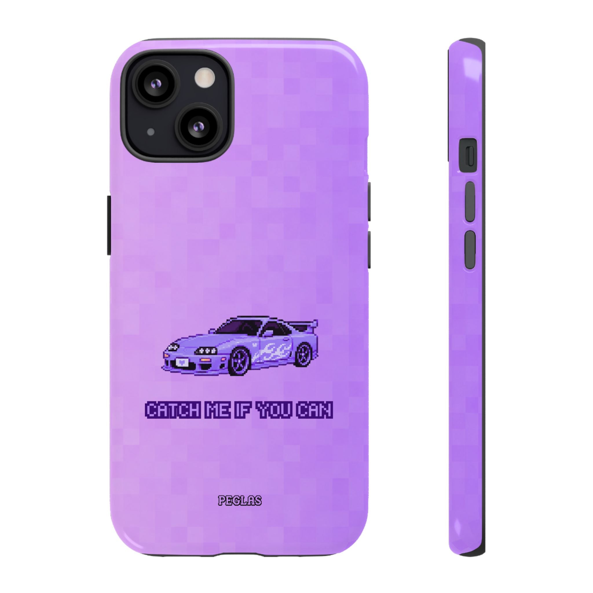 Purple Sports Car Phone Case — "Catch Me If You Can" Tough Phone Case