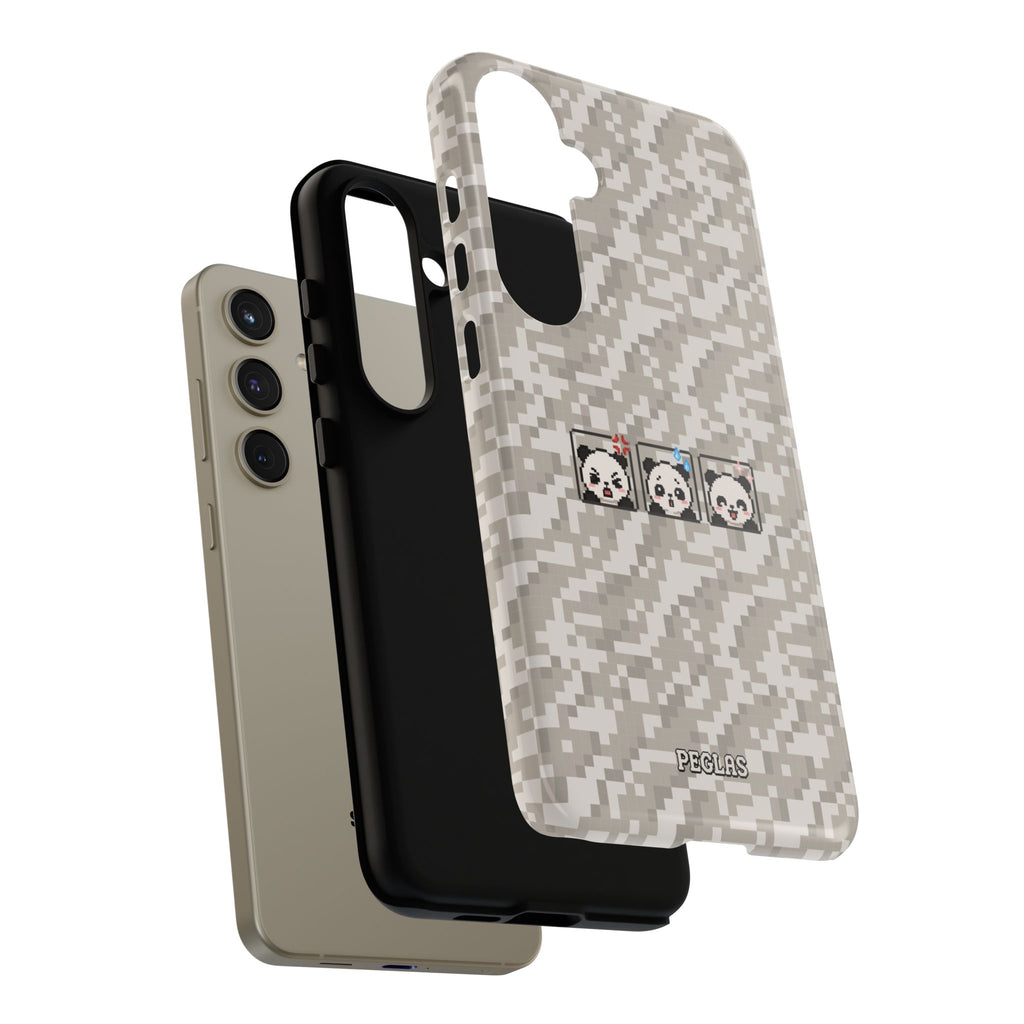 Pixel Panda Emojis Tough Phone Case