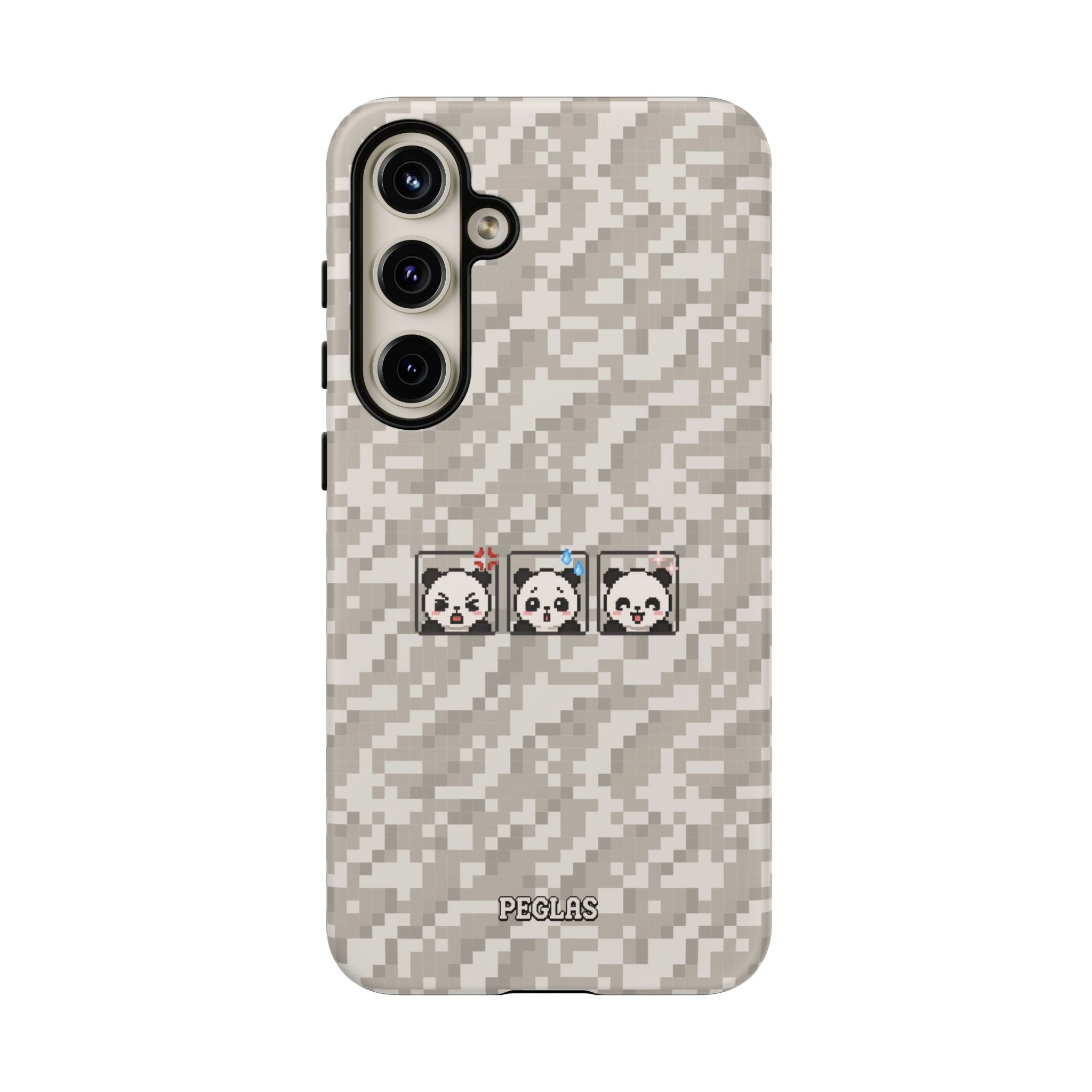 Pixel Panda Emojis Tough Phone Case