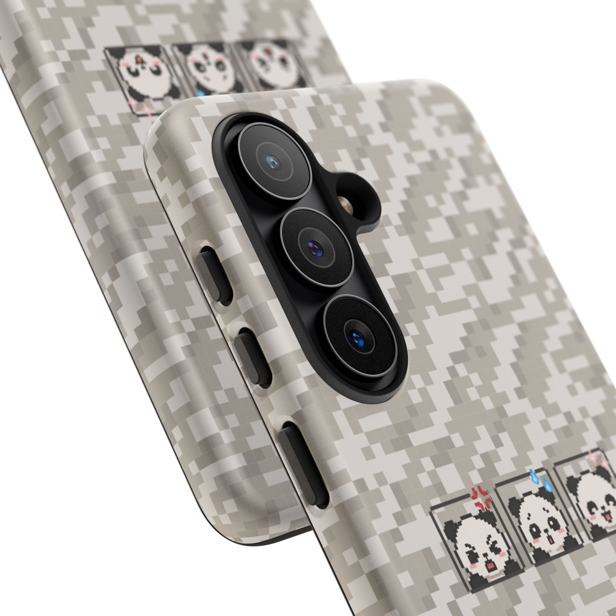 Pixel Panda Emojis Tough Phone Case