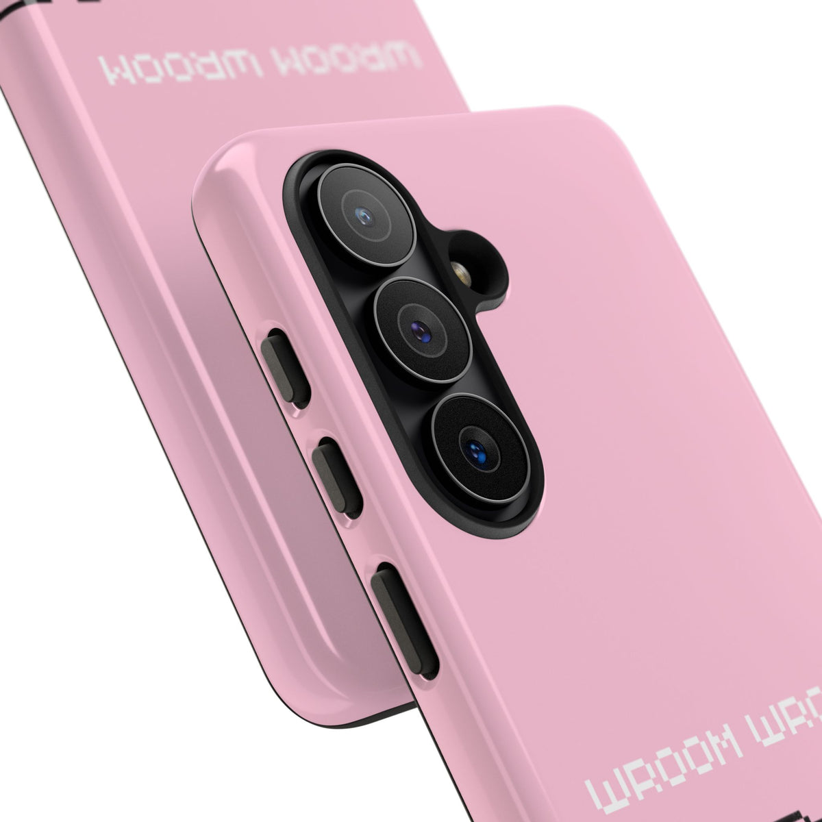 Pink Retro Pixel Cars Phone Case — "Wroom Wroom" Tough Protective Cover
