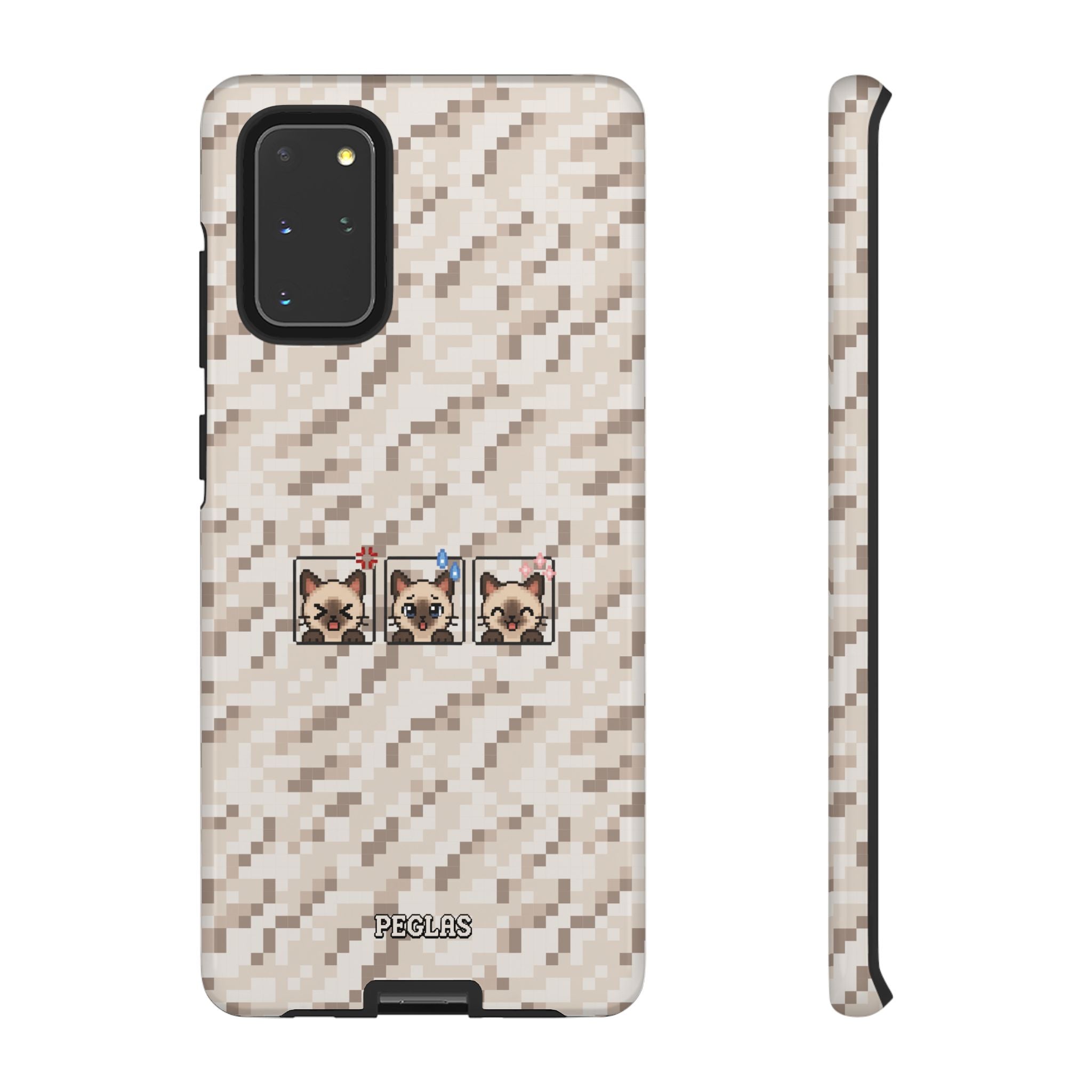 Pixel Cat Emojis Tough Phone Case