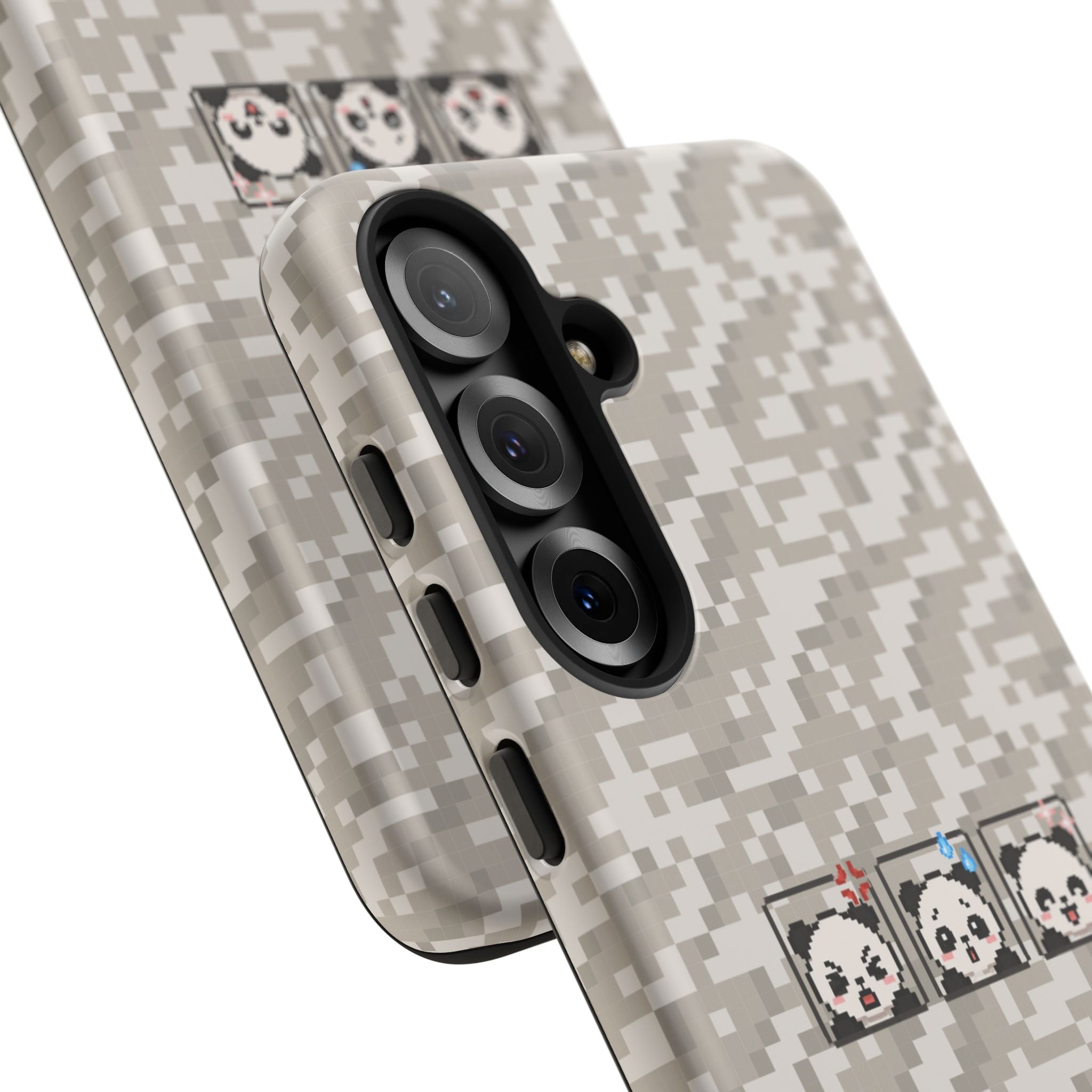 Pixel Panda Emojis Tough Phone Case