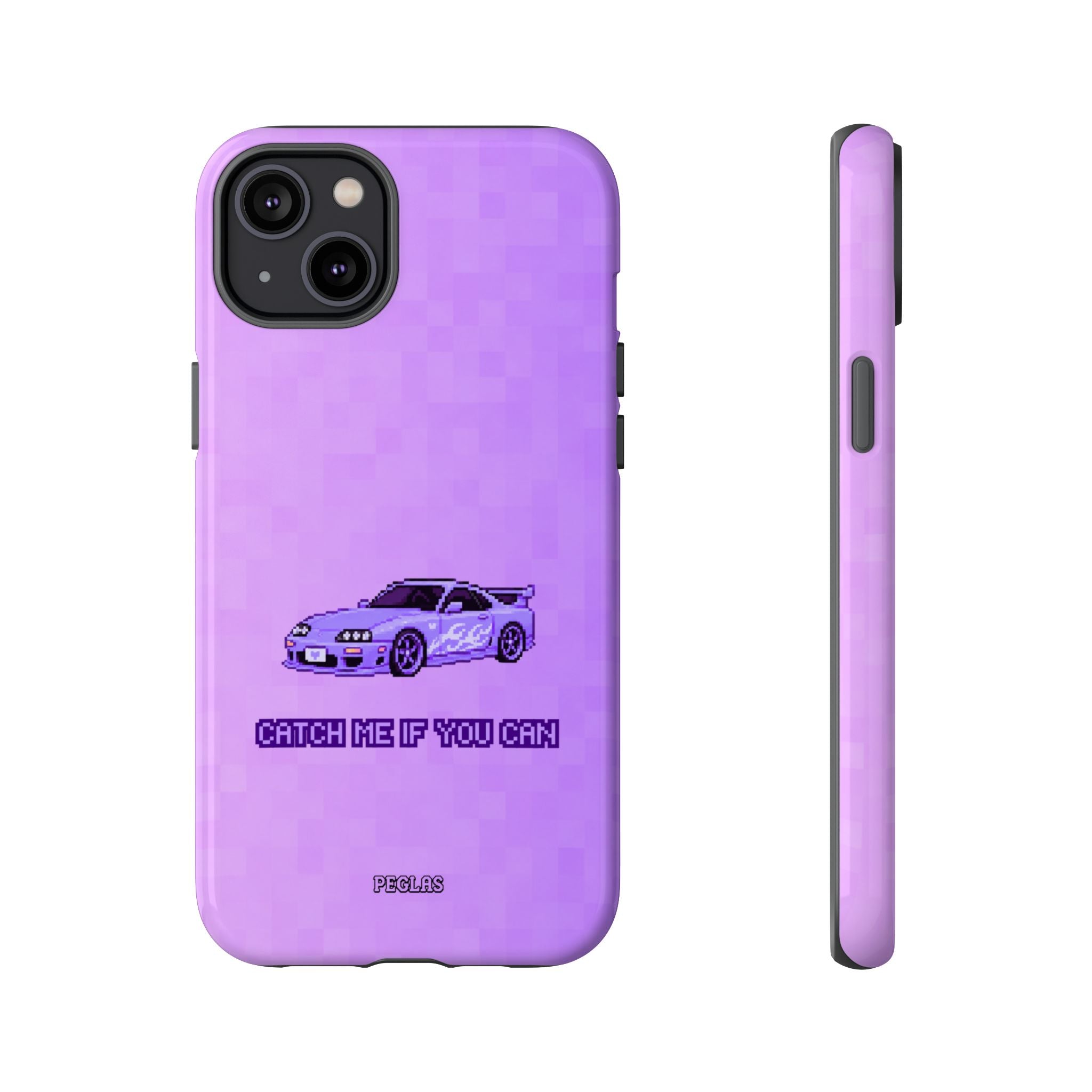 Purple Sports Car Phone Case — "Catch Me If You Can" Tough Phone Case