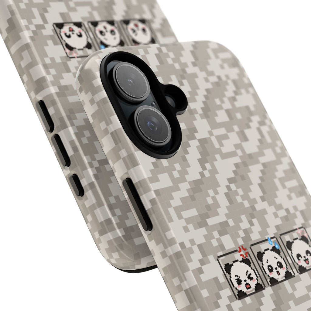 Pixel Panda Emojis Tough Phone Case