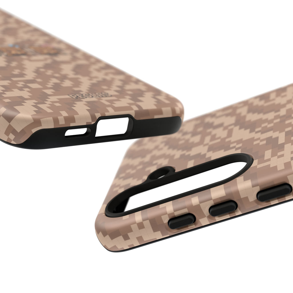 Pixel Teddy Emojis Brown Tough Phone Case