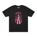 Baddie Graphic Tee — Pink Butterfly Girl Illustration